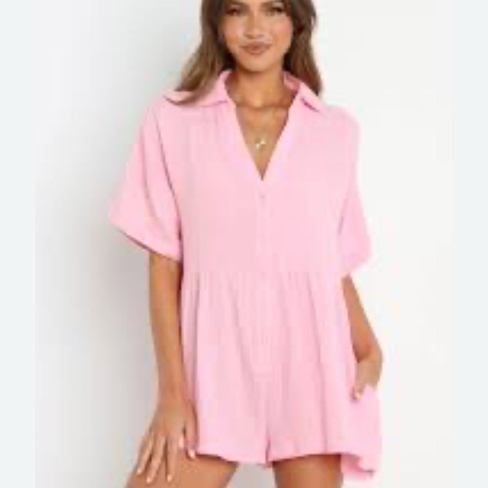 Petal & Pup Pink Romper